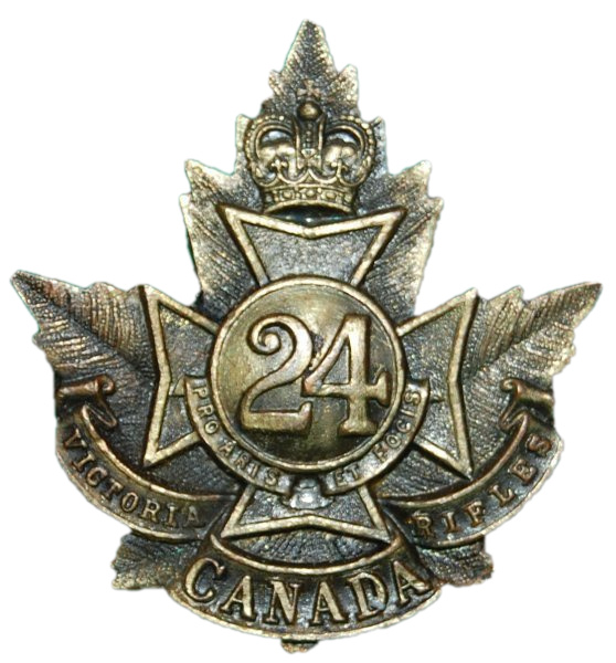 24th Battalion (Victoria Rifles), CEF badge