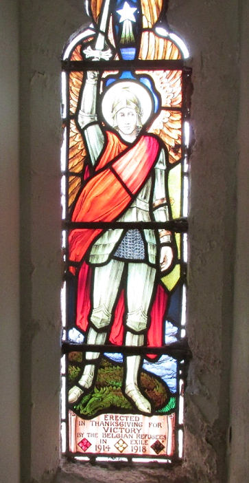 Belgian Refugees Stained Glass Window