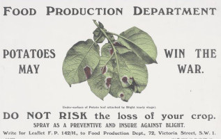 Poster about spraying potatoes