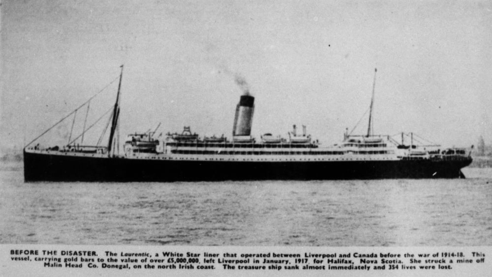 HMS Laurentic. John Oxley Library, State Library of Queensland Neg No 133078