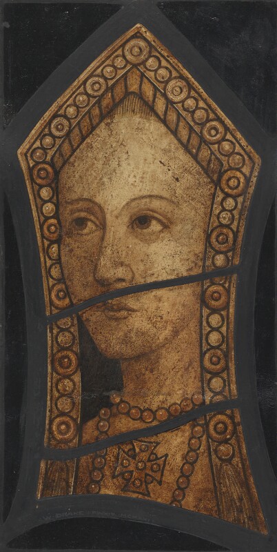 Unknown woman, formerly known as Katherine of Aragon  by Wilfred Drake watercolour, 1921 11 1/4 in. x 5 3/4 in. (286 mm x 146 mm) Given by Wilfred Drake, 1921 CC BY-NC-ND 3.0