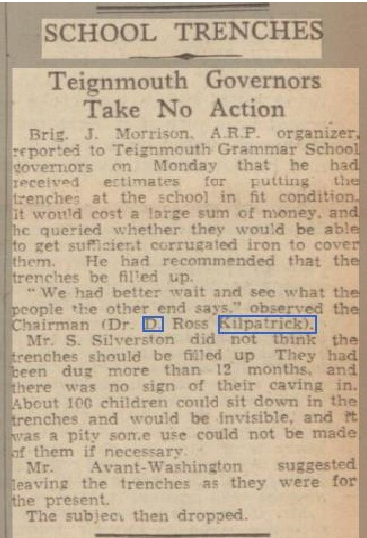 kilpatrick dr 1939 18th oct western morning news 1