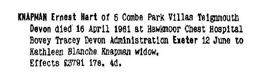 knapman eh 1961 probate 1