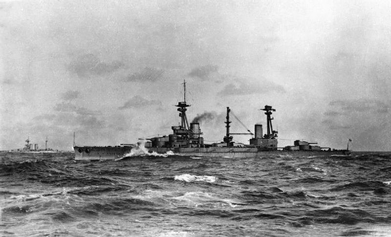 HMS Agincourt - By not stated - This is photograph SP 564 from the collections of the Imperial War Museums (collection no. 1900-01), Public Domain