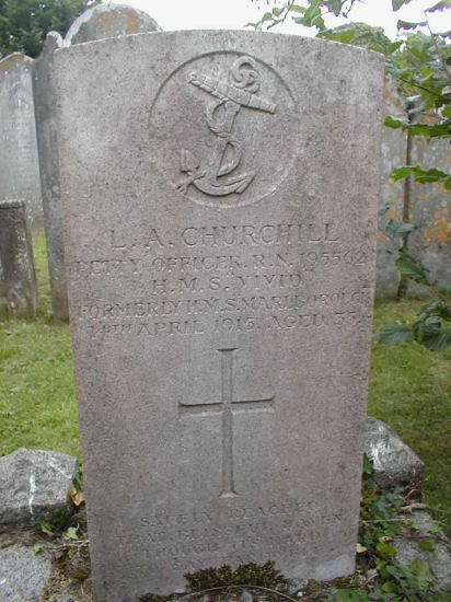 Petty Officer Leonard Arthur Churchill's Gravestone