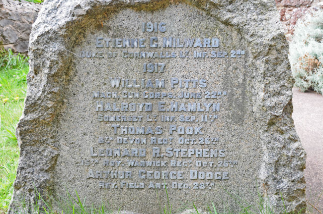 Memorial in Cofton, Devon