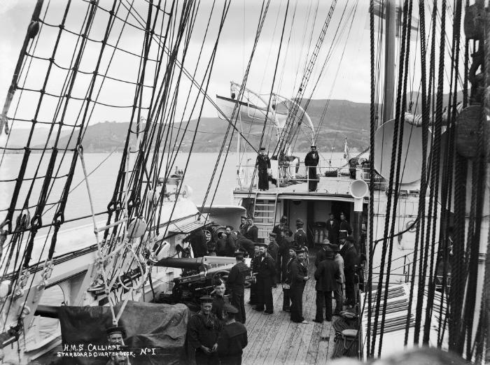 sarahs wh first ship hms calliope quarterdeck