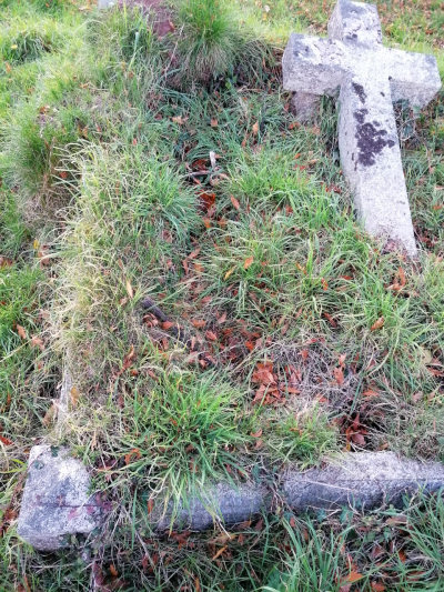 Elizabeth's grave at Teign Old Cemetery