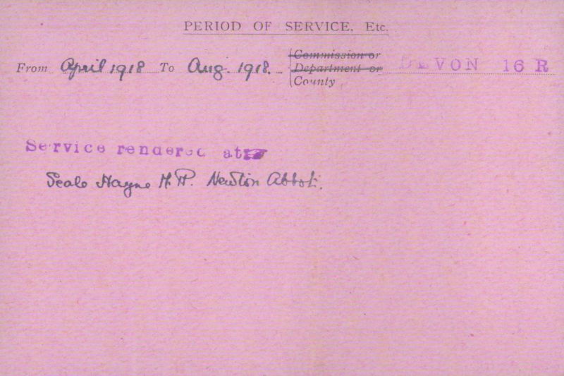 Voluntary Aid Detachment (VAD) Card. ©2018 British Red Cross (CC BY-NC 2.0 UK)