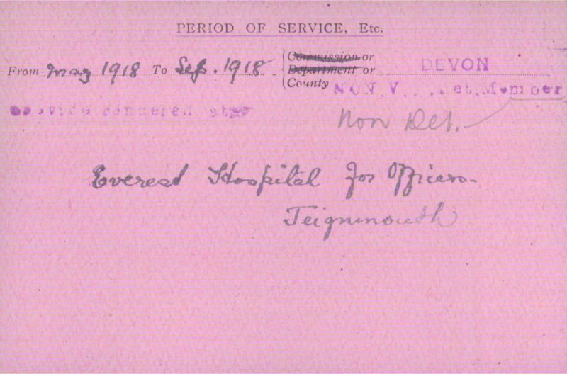 Voluntary Aid Detachment (VAD) Card. ©2018 British Red Cross (CC BY-NC 2.0 UK)