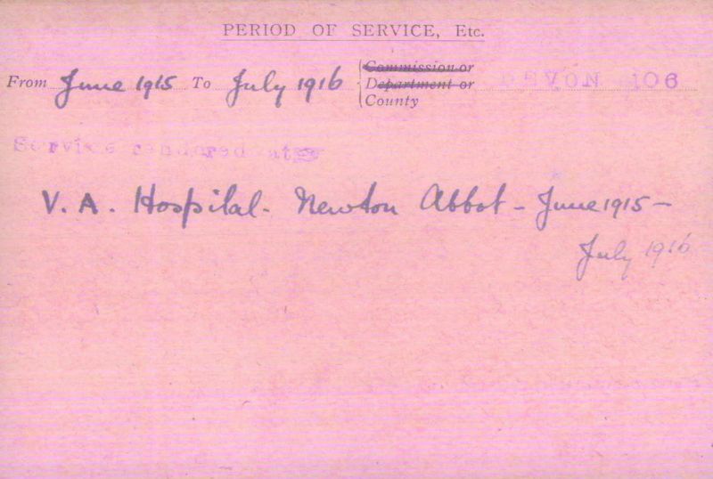 Voluntary Aid Detachment (VAD) Card. ©2018 British Red Cross (CC BY-NC 2.0 UK)