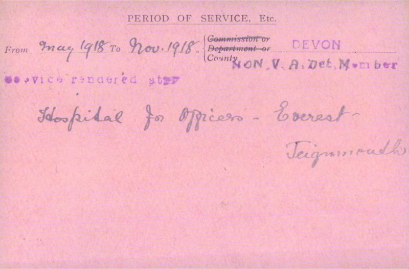 Voluntary Aid Detachment (VAD) Card. ©2018 British Red Cross (CC BY-NC 2.0 UK)