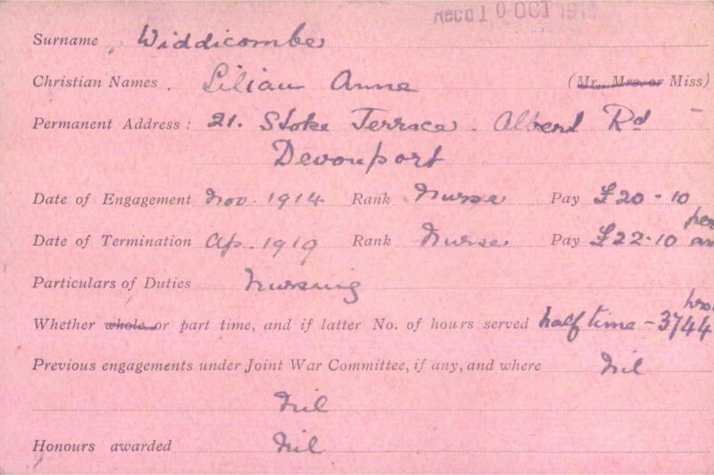 Voluntary Aid Detachment (VAD) Card. ©2018 British Red Cross (CC BY-NC 2.0 UK)