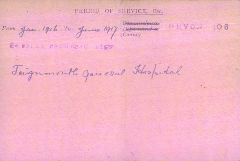 Voluntary Aid Detachment (VAD) Card. ©2018 British Red Cross (CC BY-NC 2.0 UK)